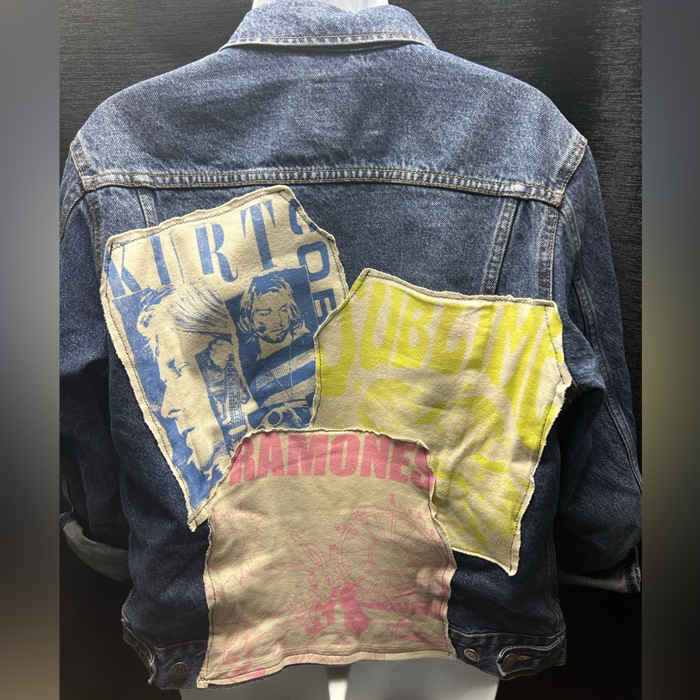 UPCYCLED Sublime, Nirvana, The Ramones Denim Jacket